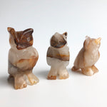 Golden Healer Owl Figurines