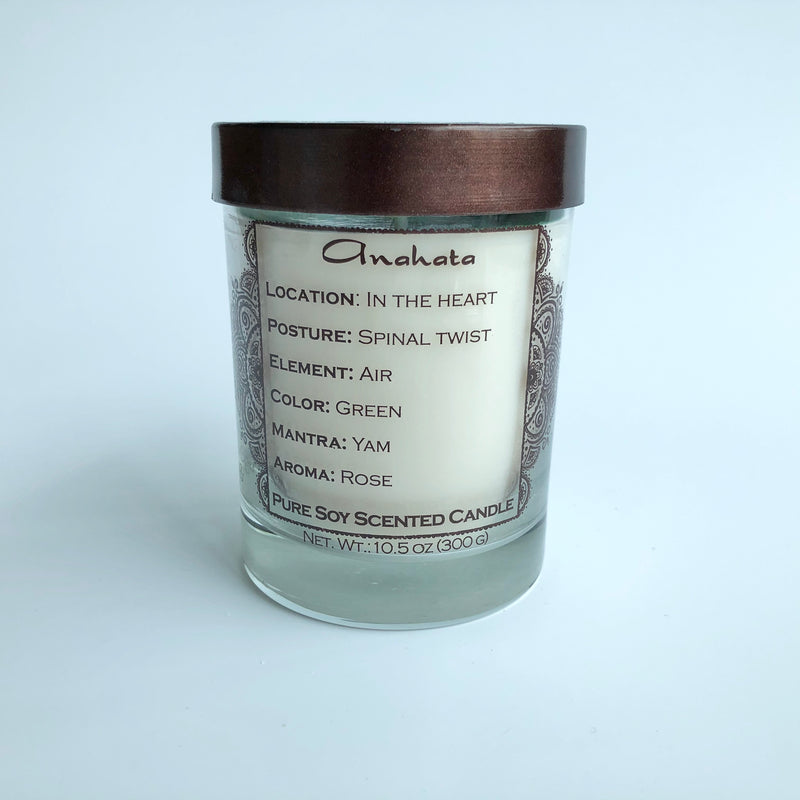 [MADE IN USA] Pure Soy Candle for Chakra Meditation - Heart Chakra Anahata - Love & Sensitivity