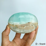Caribbean Blue Calcite Palm Stones